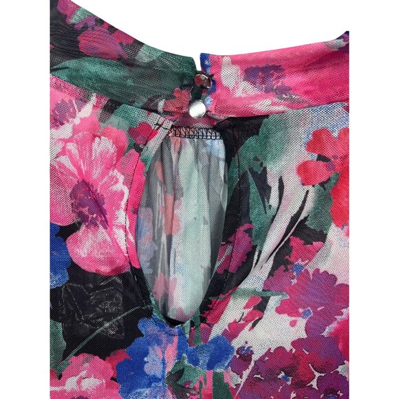 Cupio Blush Womens Floral Print Long Sleeve Top 2X - Picture 9 of 10